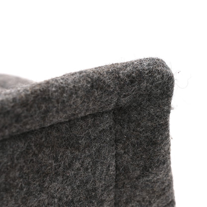 Saint Laurent Wool Calfskin Rive Gauche Tote Grey 13 of 13