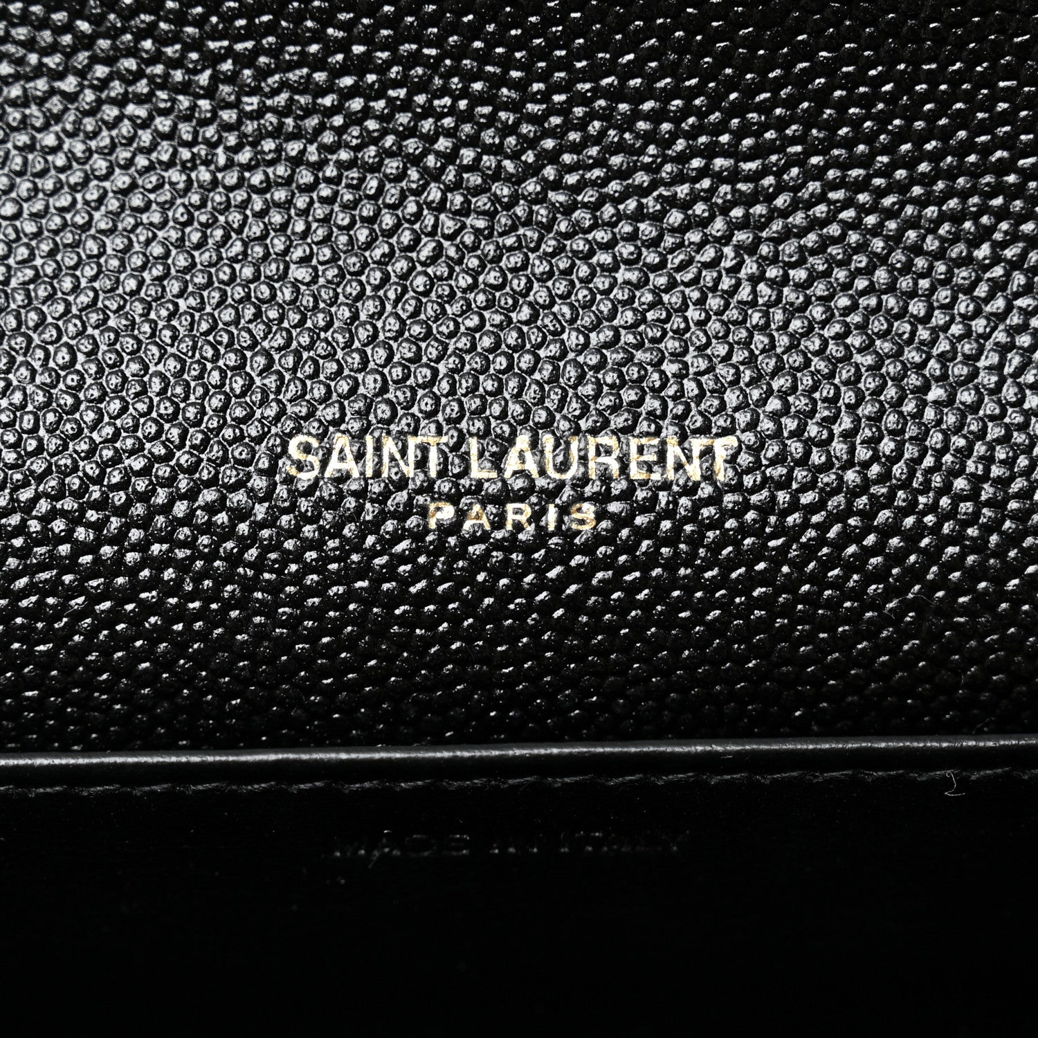 Saint Laurent Grain de Poudre Uptown Chain Wallet Black 7 of 11
