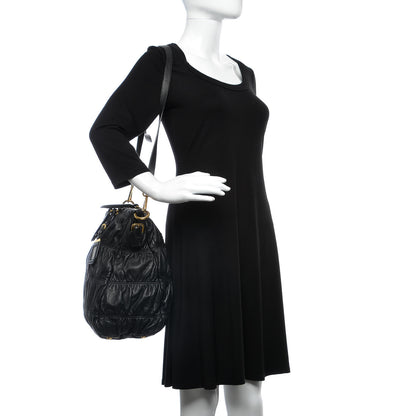 Prada Nappa Gaufre Tote Black 2 of 10
