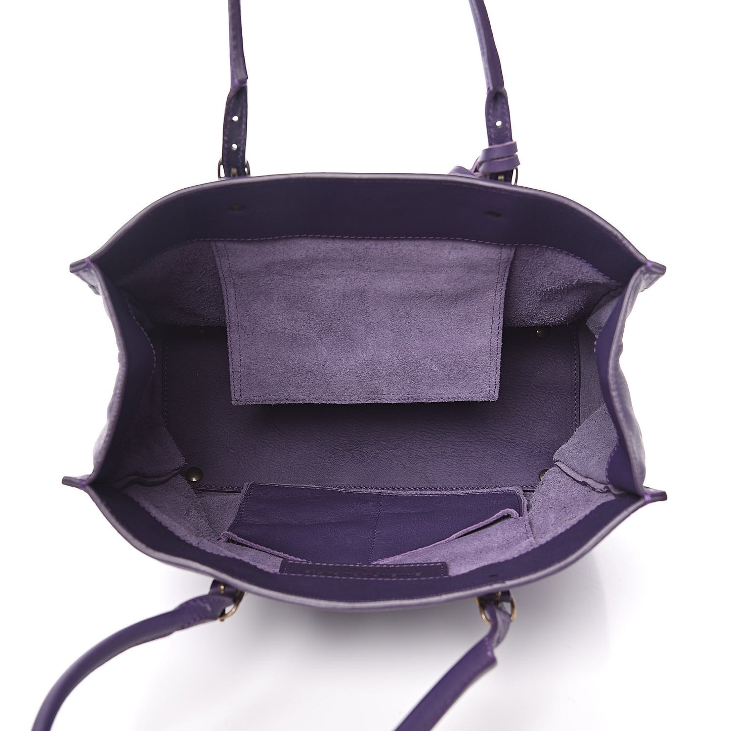 Veau Mini Papier Tote Purple