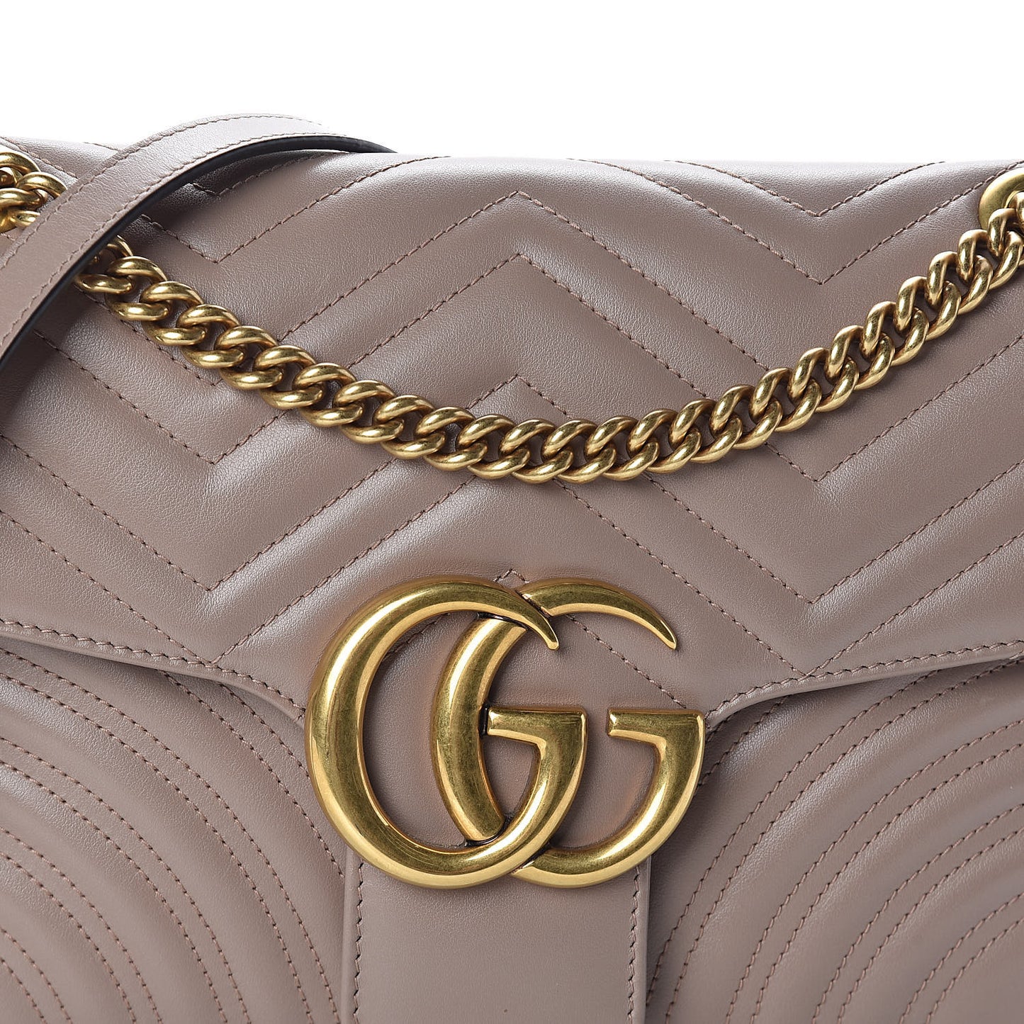 Calfskin Matelasse Medium GG Marmont Shoulder Bag Porcelain Rose