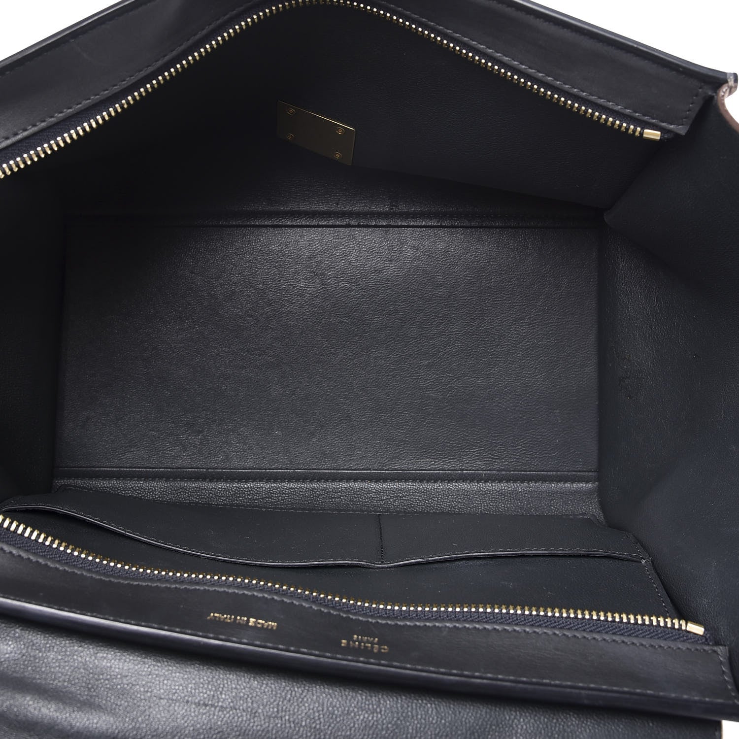Celine Smooth Calfskin Nubuck Small Tri-Color Trapeze Nude 4 of 9