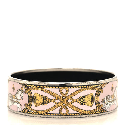 Hermes Enamel Printed Wide Grand Apparat Bracelet 65 3 of 5