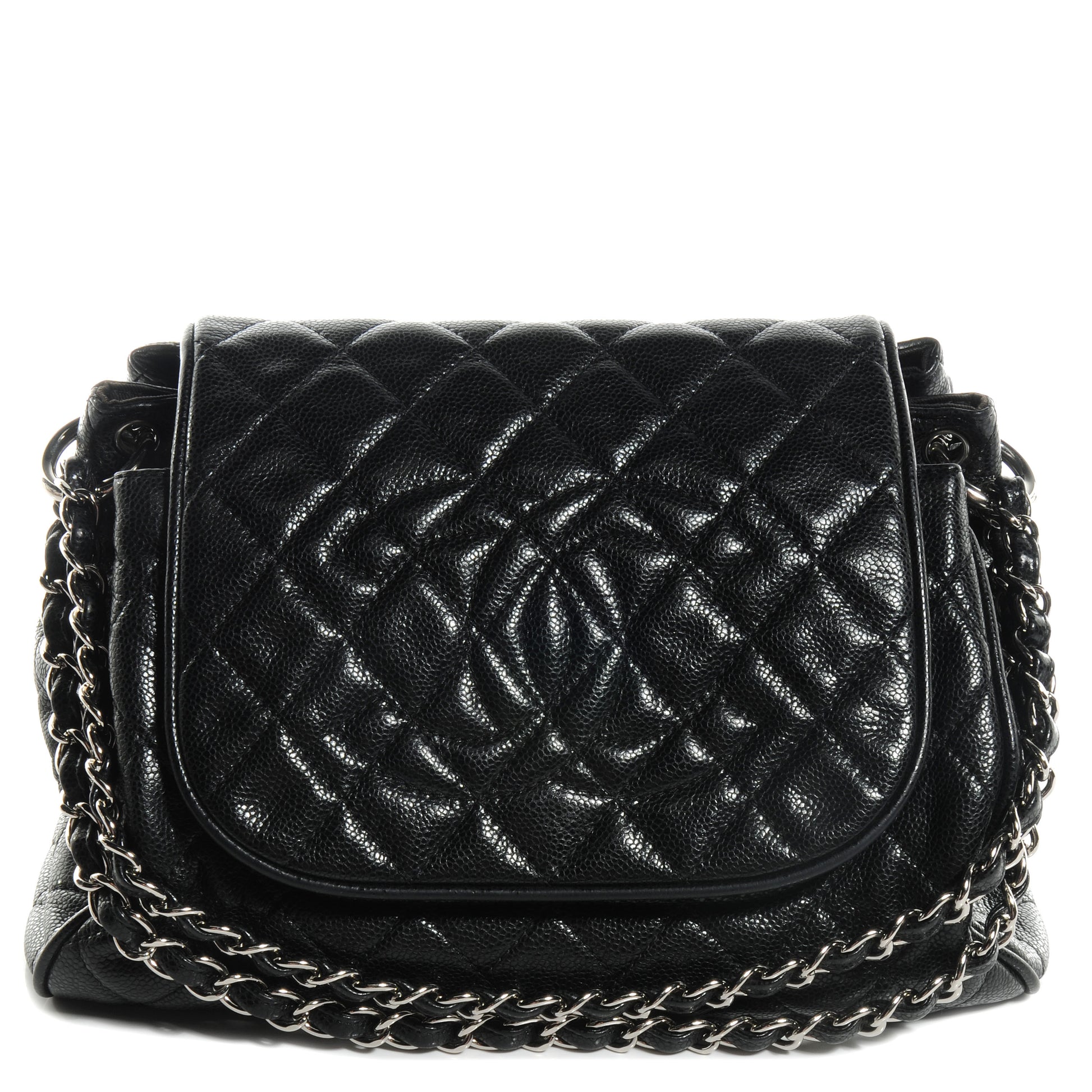 Chanel Caviar Quilted Timeless Accordion Flap Black 1 of 8