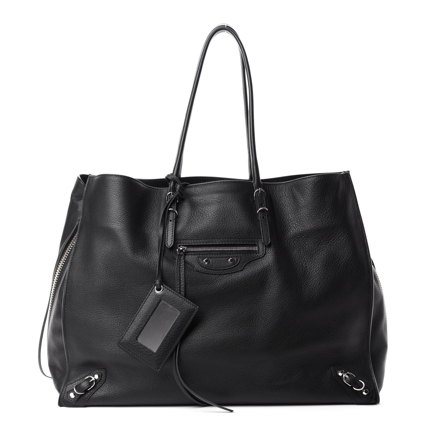 Balenciaga Supple Calfskin Papier A4 Zip Around Tote Black 1 of 10