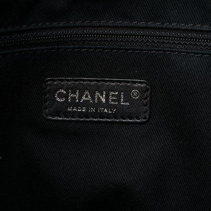 Chanel Canvas Small Deauville Tote Beige Black 7 of 13