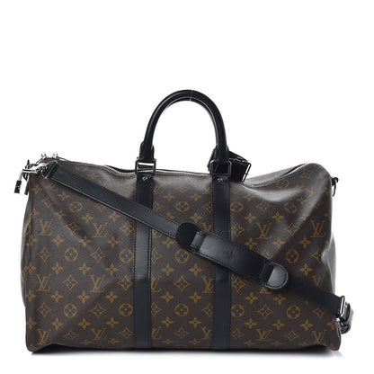 Louis Vuitton Monogram Macassar Keepall Bandouliere 45 1 of 11