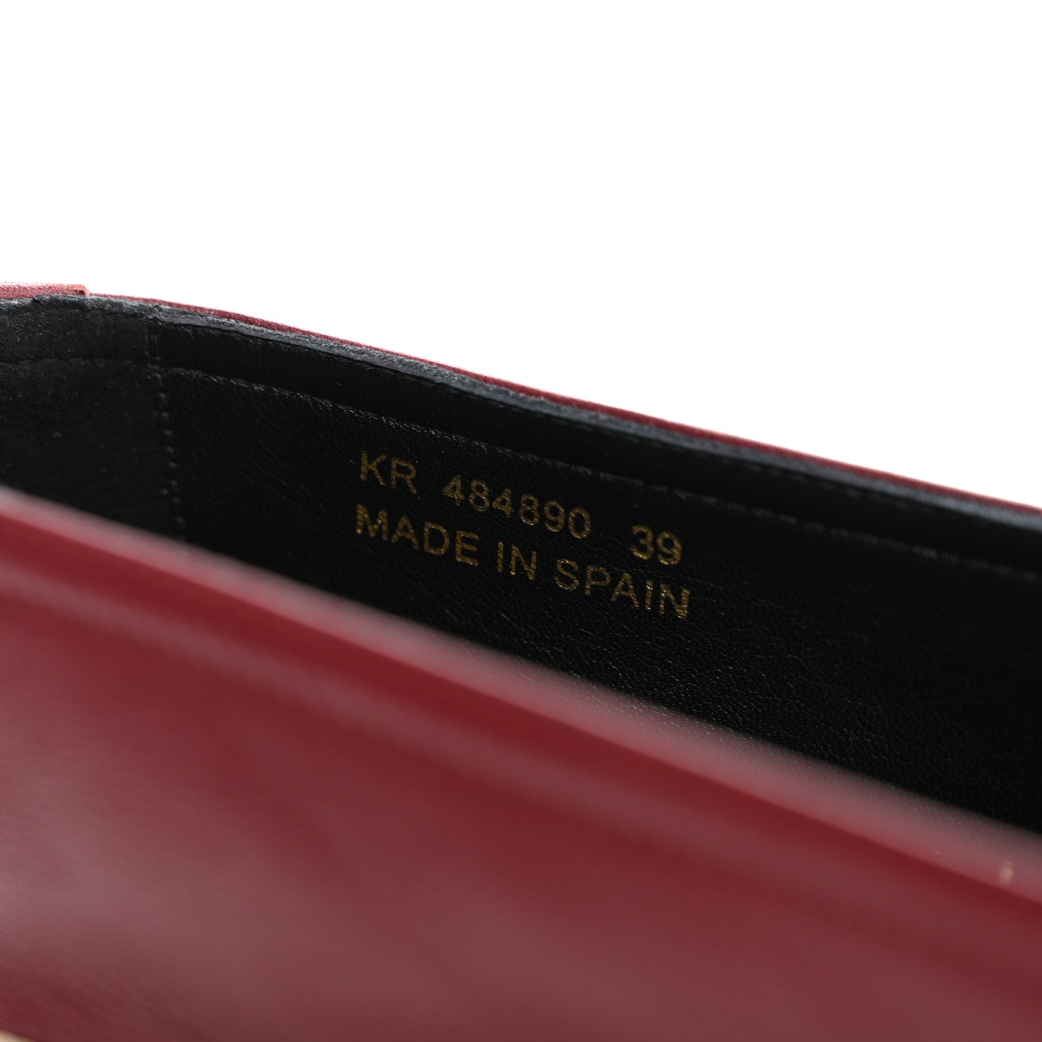 Saint Laurent Calfskin Monogram Espadrilles 39 Light Burgundy 6 of 9
