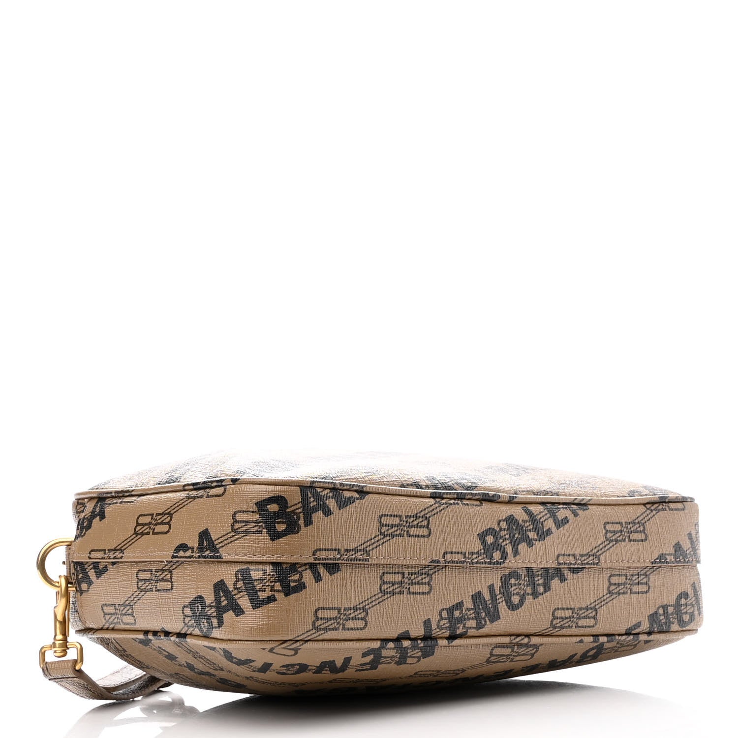 Balenciaga Coated Canvas BB Monogram Allover Logo Medium Signature Camera Bag Beige Brown Black 4 of 10