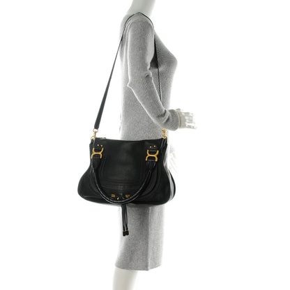 Chloe Calfskin Medium Marcie Satchel Black 2 of 7