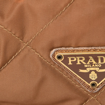 Prada Nylon Tessuto Impuntu Quilted Shoulder Bag Corinto 9 of 16