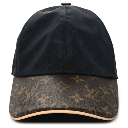 Louis Vuitton Polyester Silk Monogram LV Get Ready Cap M Black 3 of 8