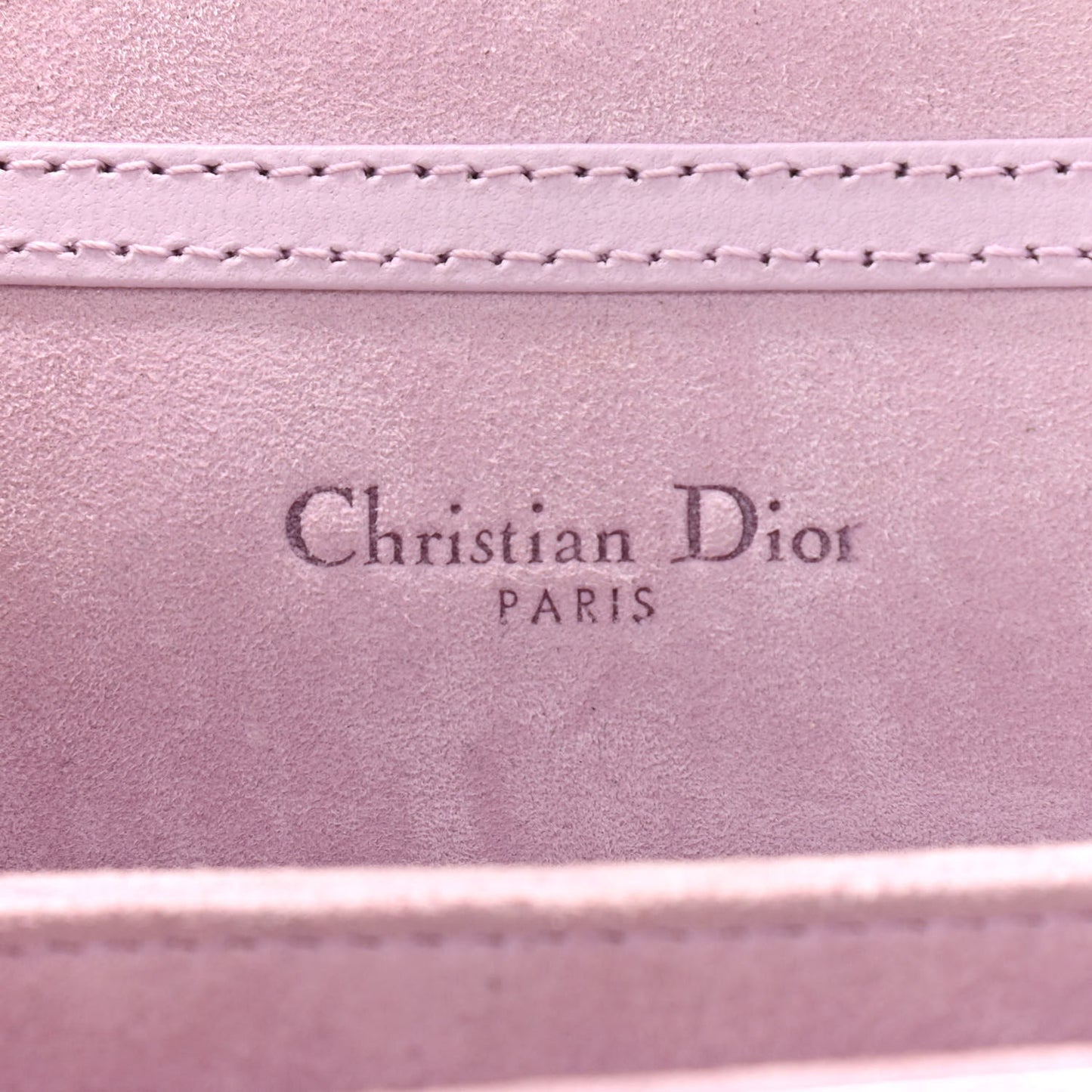 Metallic Calfskin Studded Vertical Diorama Pink