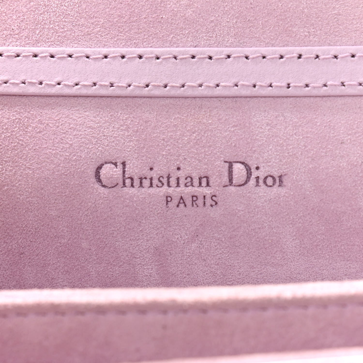 Christian Dior Metallic Calfskin Studded Vertical Diorama Pink 6 of 14
