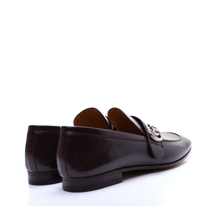 Gucci Goatskin Mens GG Loafers 10.5 Cocoa 3 of 15