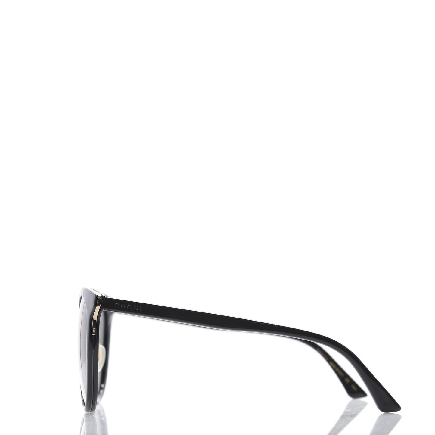 Acetate Round Eye Sunglasses GG0405SK Black