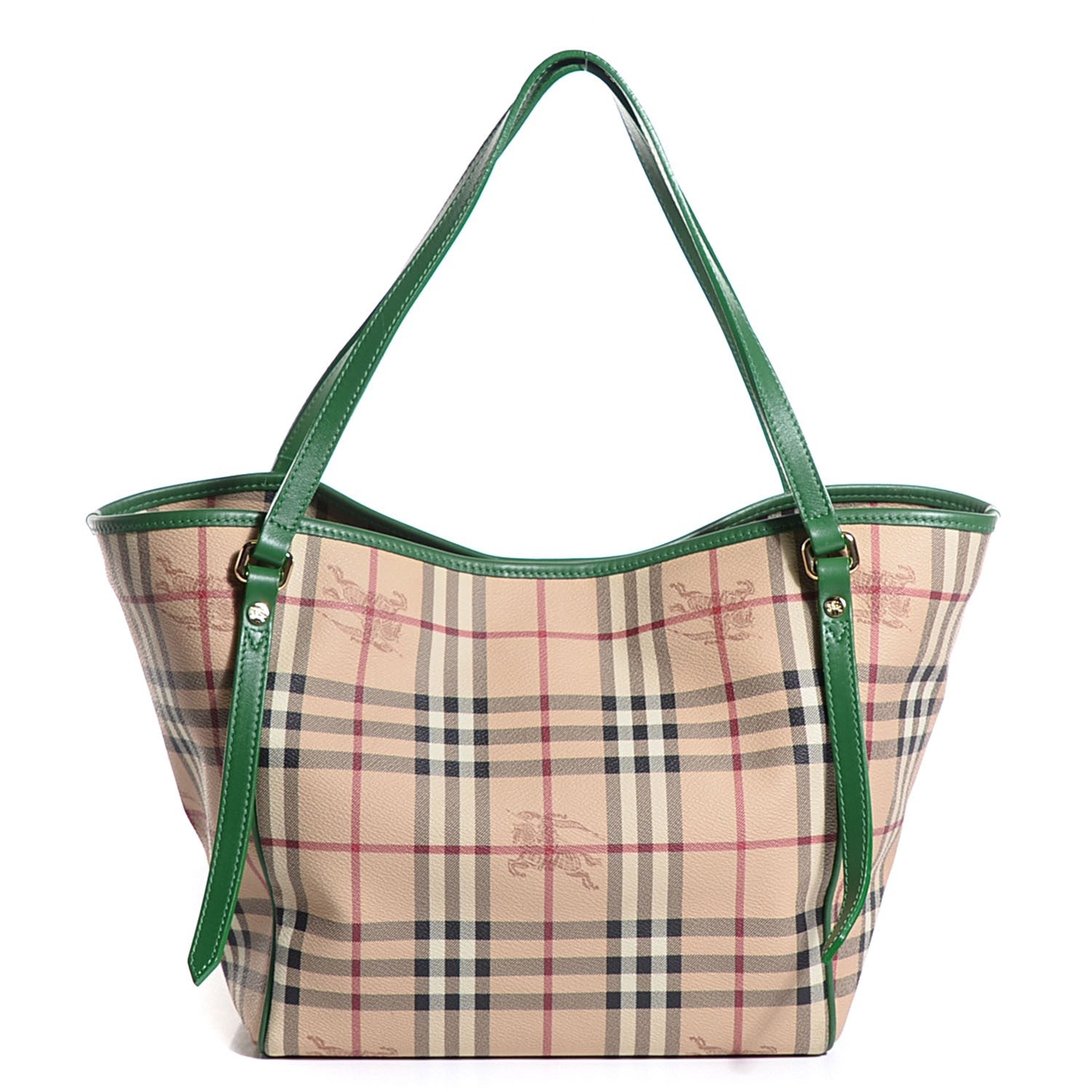 Burberry Haymarket Check Small Canterbury Tote Pine 1 of 8