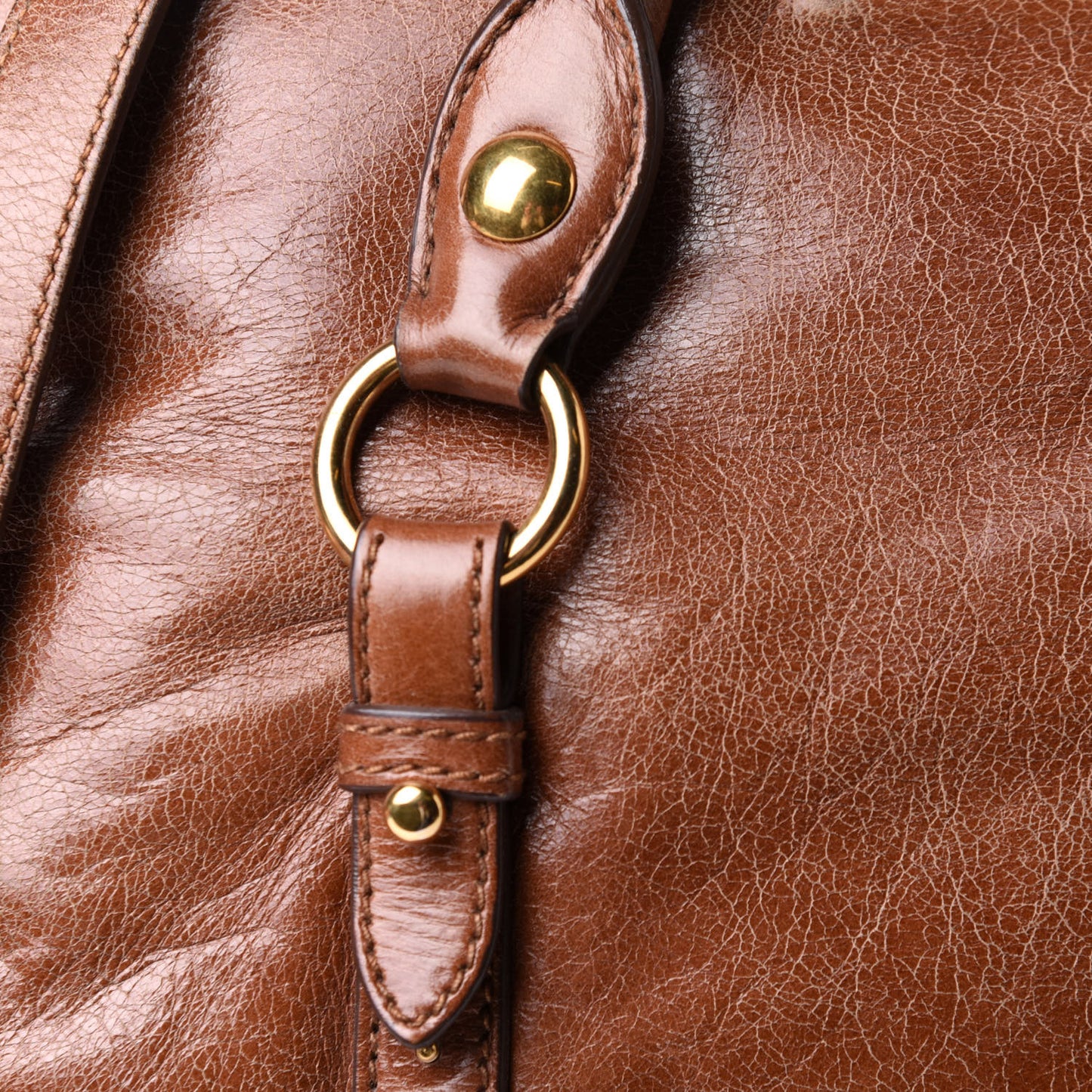 Vitello Lux Medium Bow Bag Palissandro