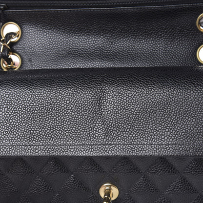Chanel Caviar Quilted Medium Double Flap Black 12 of 12