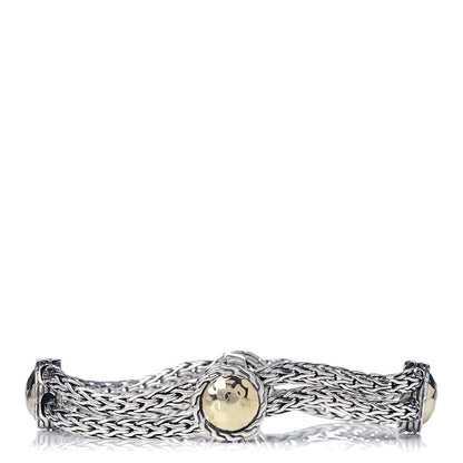 John Hardy JOHN HARDY Sterling Silver 18K Yellow Gold Palu Station Bracelet 3 of 4