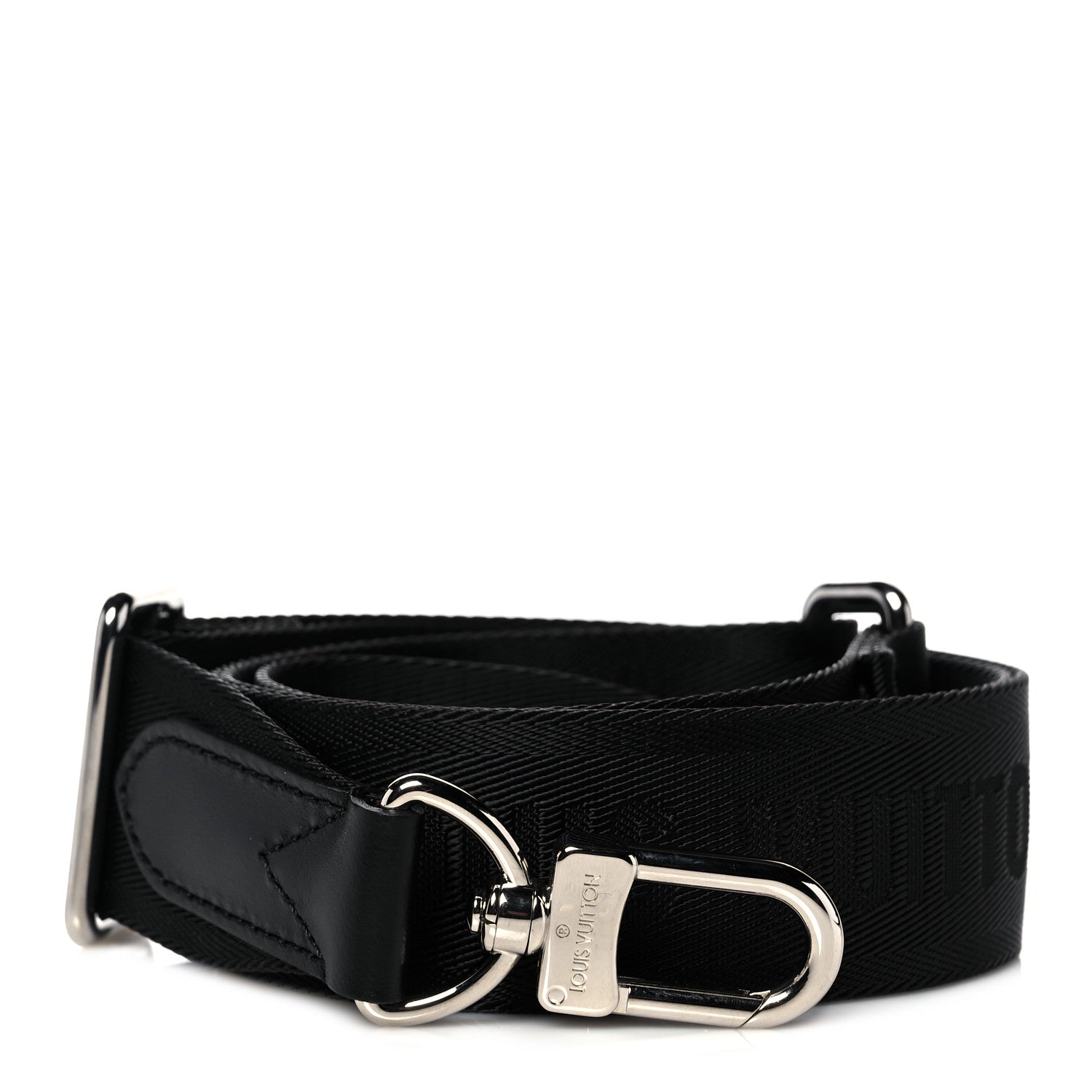 Louis Vuitton Canvas Adjustable Shoulder Strap Black 1 of 3
