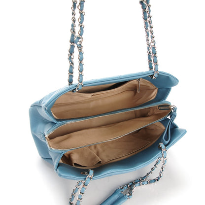 Chanel Caviar Quilted Timeless CC Tote Blue 6 of 8