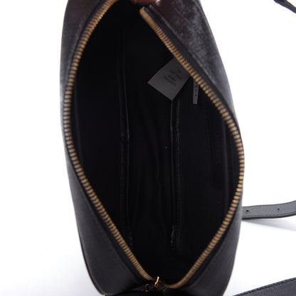 Versace Grained Calfskin 90's Logo Belt Bag Black 5 of 9