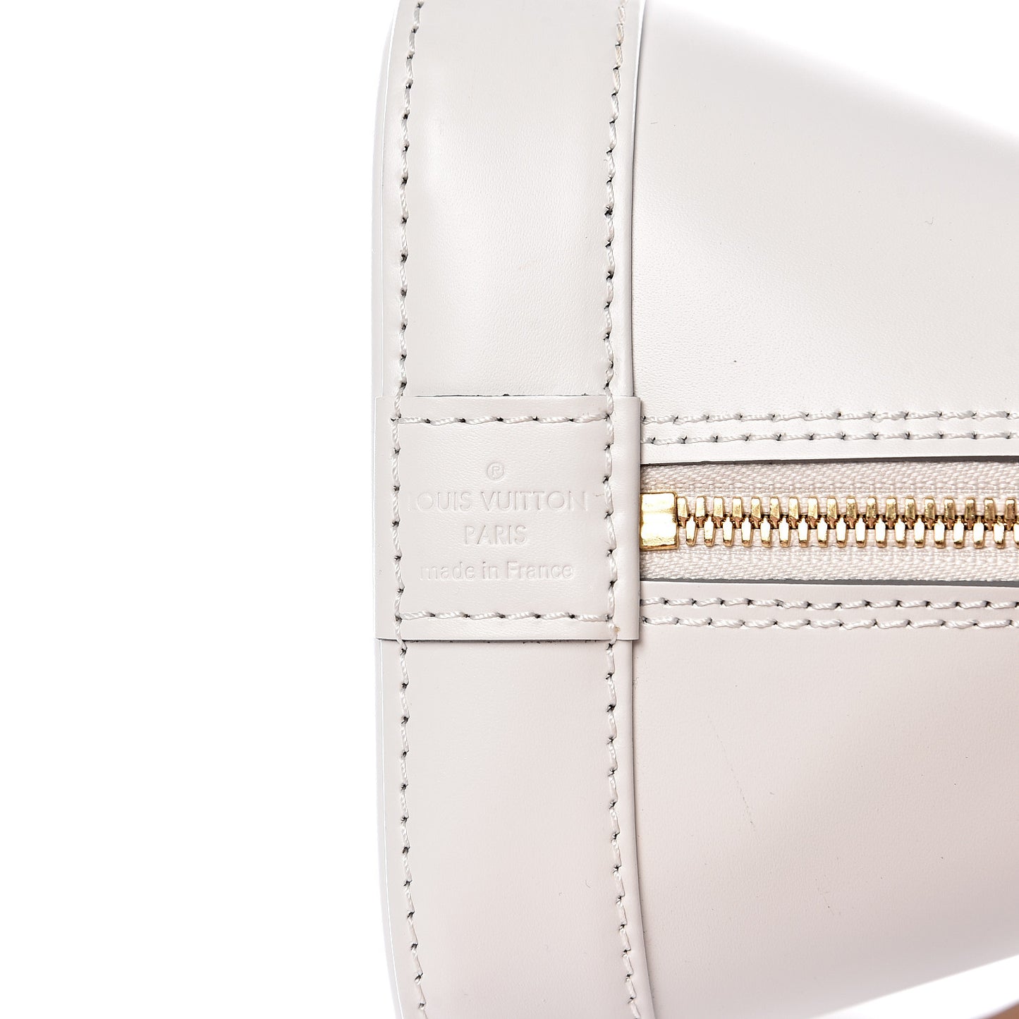 Smooth Calfskin Signature Alma PM White