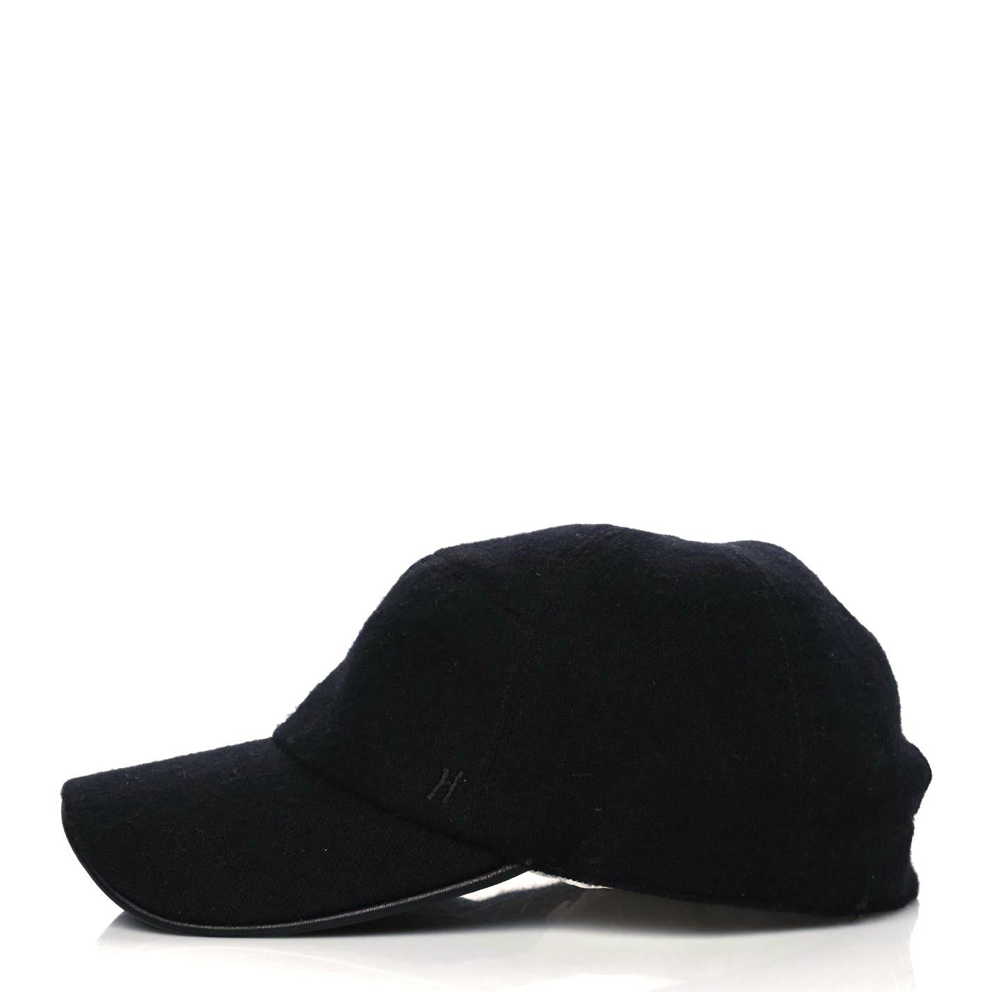 Hermes Cashmere Silk Cap 58 Black 4 of 7