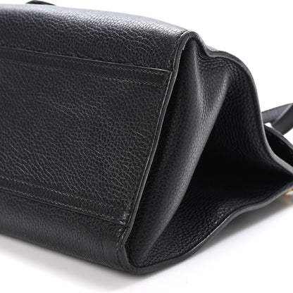 Gucci Calfskin Small GG Marmont Top Handle Bag Black 10 of 12