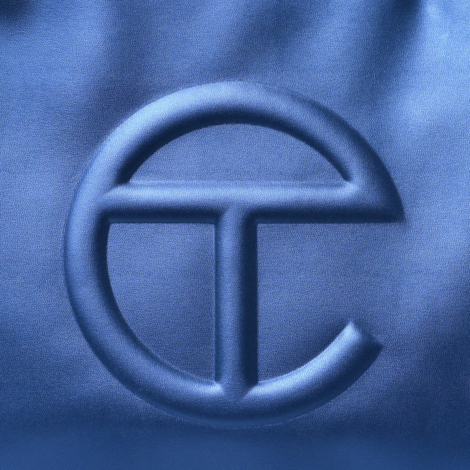 Telfar Metallic Vegan Leather Medium Shopping Bag Cobalt 7 of 9
