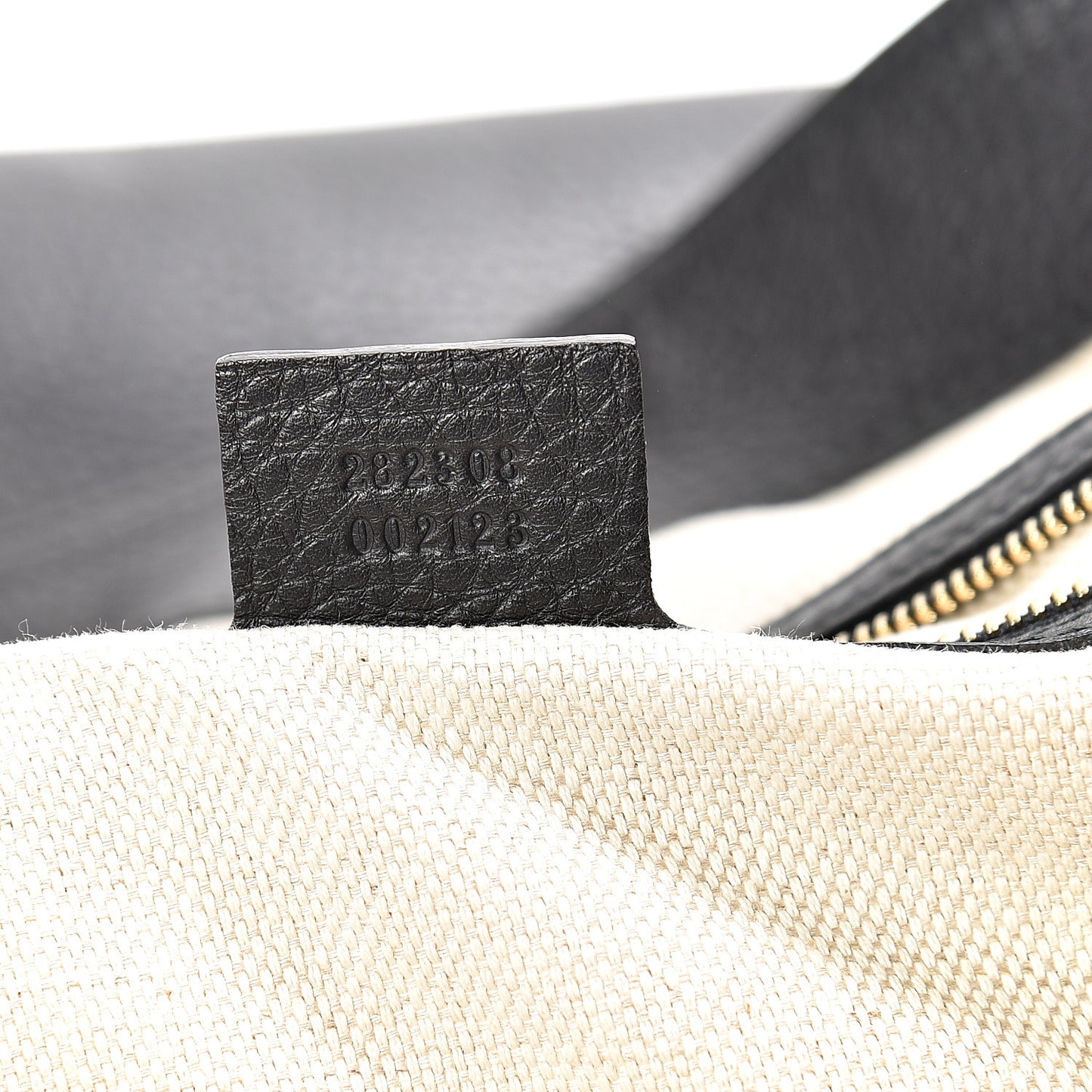 Pebbled Calfskin Large Soho Shoulder Bag Black