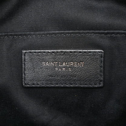 Saint Laurent Calfskin Matelasse Monogram Lou Camera Bag Black 6 of 10