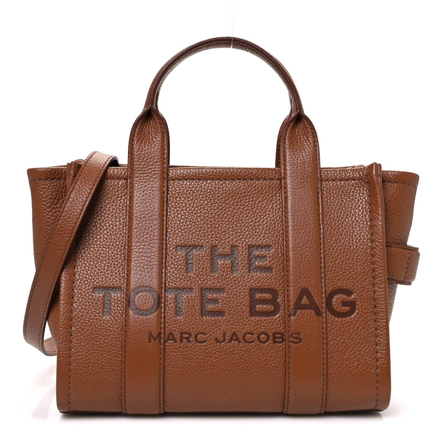 Grained Calfskin Small The Tote Bag Argan Oil
