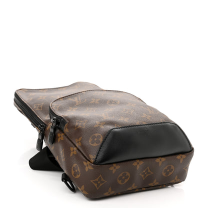 Louis Vuitton Monogram Macassar Avenue Sling Bag 4 of 10