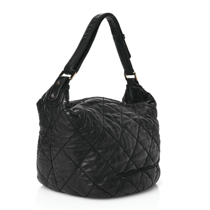 Chanel Lambskin Quilted Cloudy Bundle Hobo Black 3 of 14