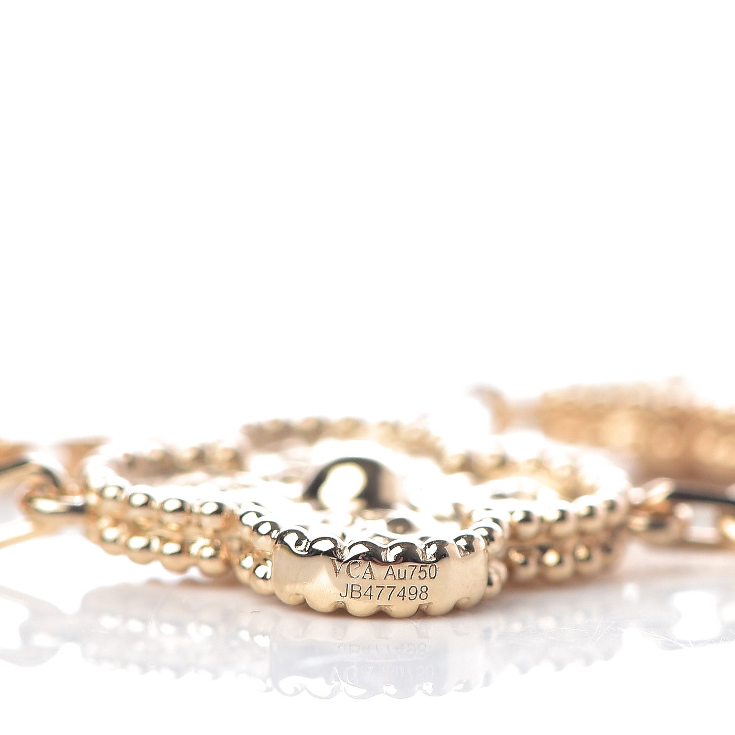 18K Yellow Gold 5 Motifs Vintage Alhambra Bracelet