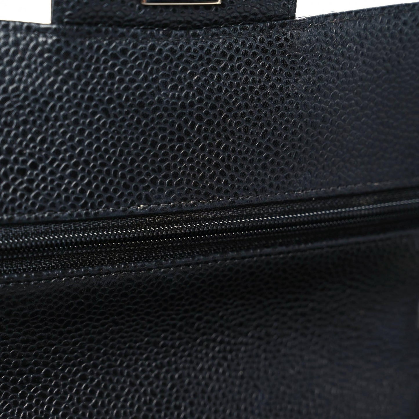 Caviar Quilted Small Double Flap Black