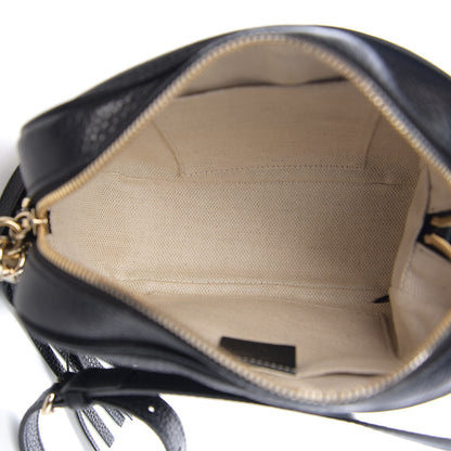 Gucci Pebbled Calfskin Small Soho Disco Bag Black 4 of 9