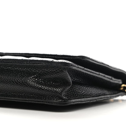 Chanel Caviar Quilted Wallet On Chain WOC Black 11 of 13