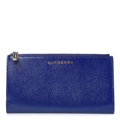 Burberry Patent Constantine Continental Wallet Blue 1 of 8