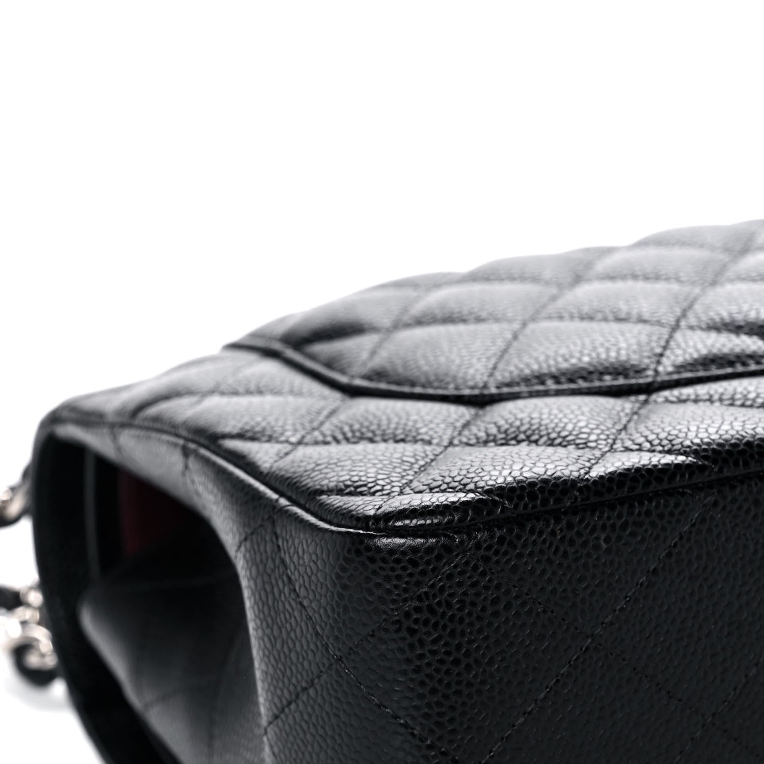 Chanel Caviar Quilted Jumbo Double Flap Black 7 of 12
