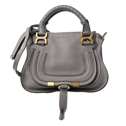 Chloe Calfskin Mini Marcie Satchel Cashmere Grey 1 of 13