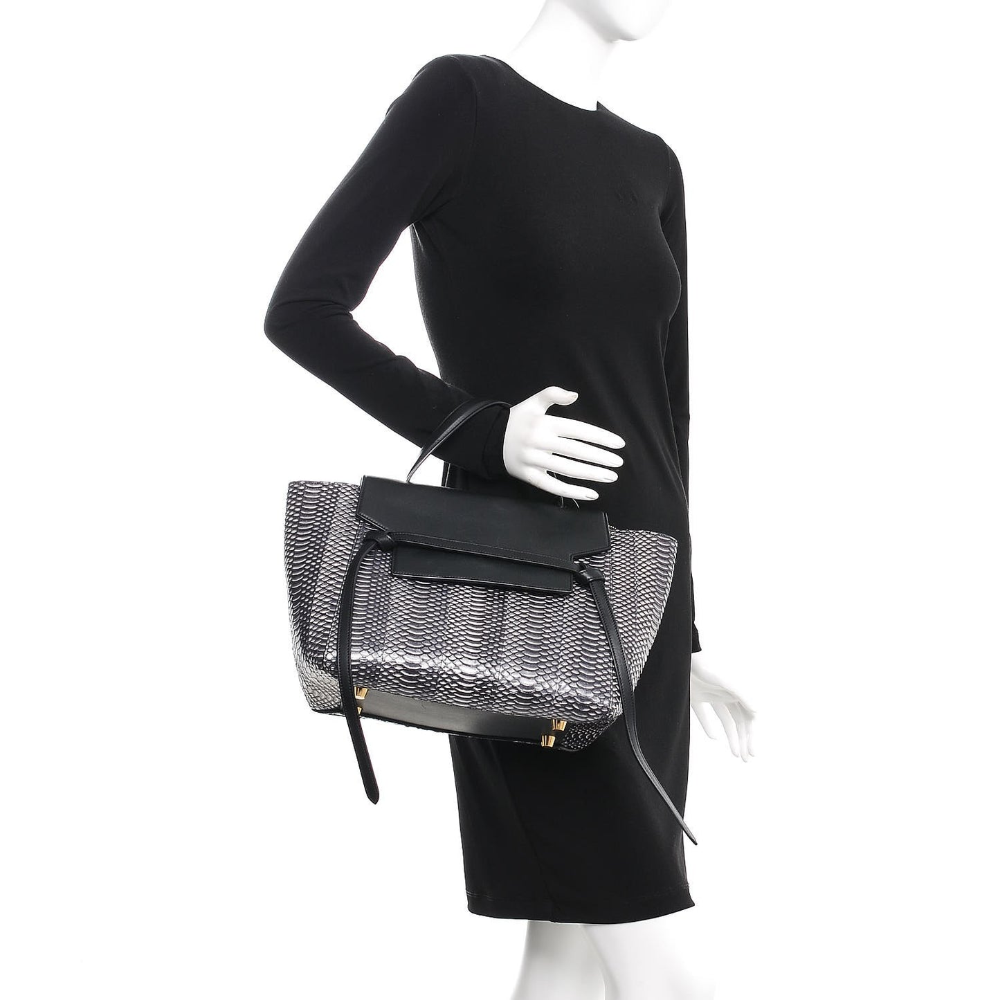 Watersnake Mini Belt Bag White Black