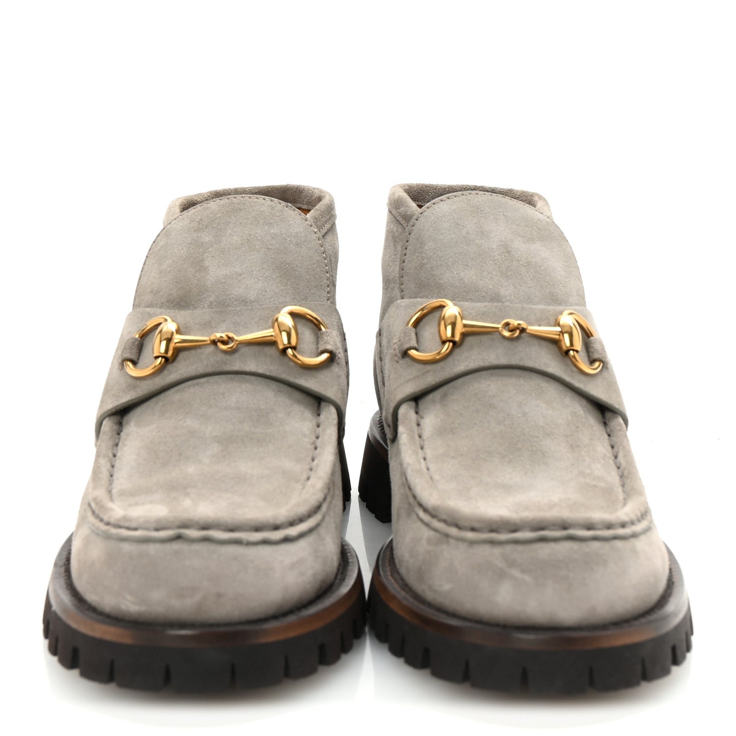 Suede Horsebit Ankle Boots 38 New Fango