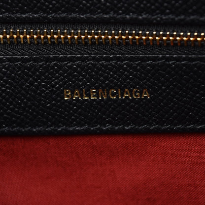 Balenciaga Signature Grained Calfskin Logo M Ville Top Handle Bag Black 8 of 10