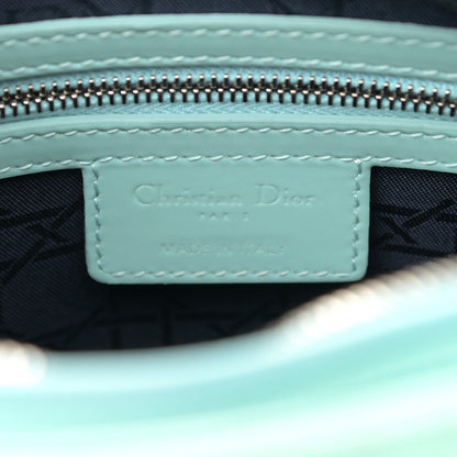 Christian Dior Patent Cannage Medium Lady Dior Light Blue 6 of 17