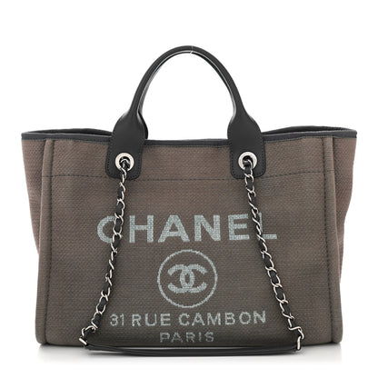 Chanel Mixed Fibers Small Deauville Tote Grey 1 of 11