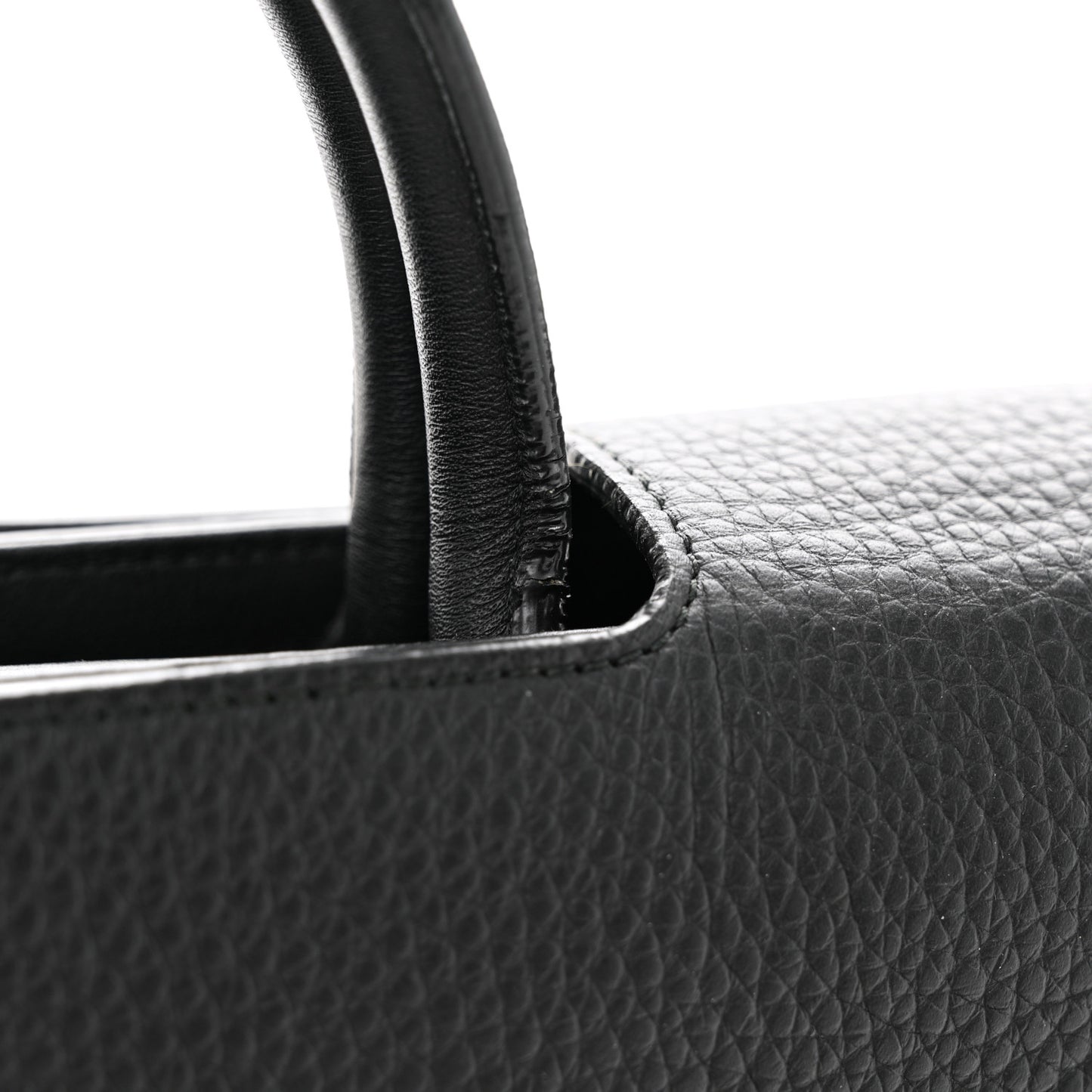 Grained Calfskin Medium Diorever Flap Black