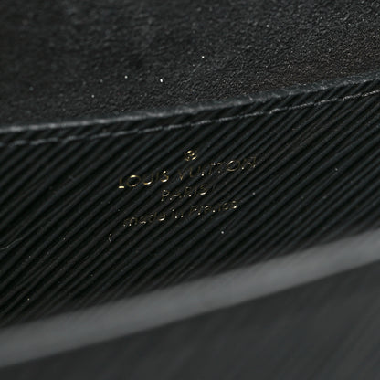 Louis Vuitton Epi Twist Shoulder Bag MM Matte Black Gold 6 of 10